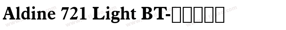 Aldine 721 Light BT字体转换